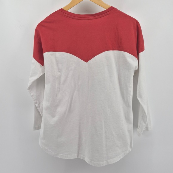 Wrangler Womens Red‎ White Graphic Tee Shirt Cactus Skull Southwestern Sz M - Picture 7 of 10